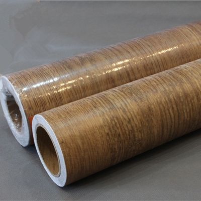 122cm*50m Houtgraan PVC-film met acryldrukgevoelige lijm