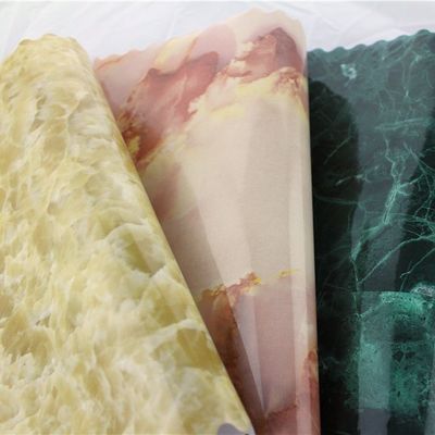 Hoogglanzende marmeren PVC-film voor keuken counter top tv achtergrond decoratie