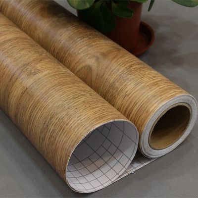60cm*10m Houtgeweven dunne zelfklevende kunststoffilm voor gerenoveerde meubels
